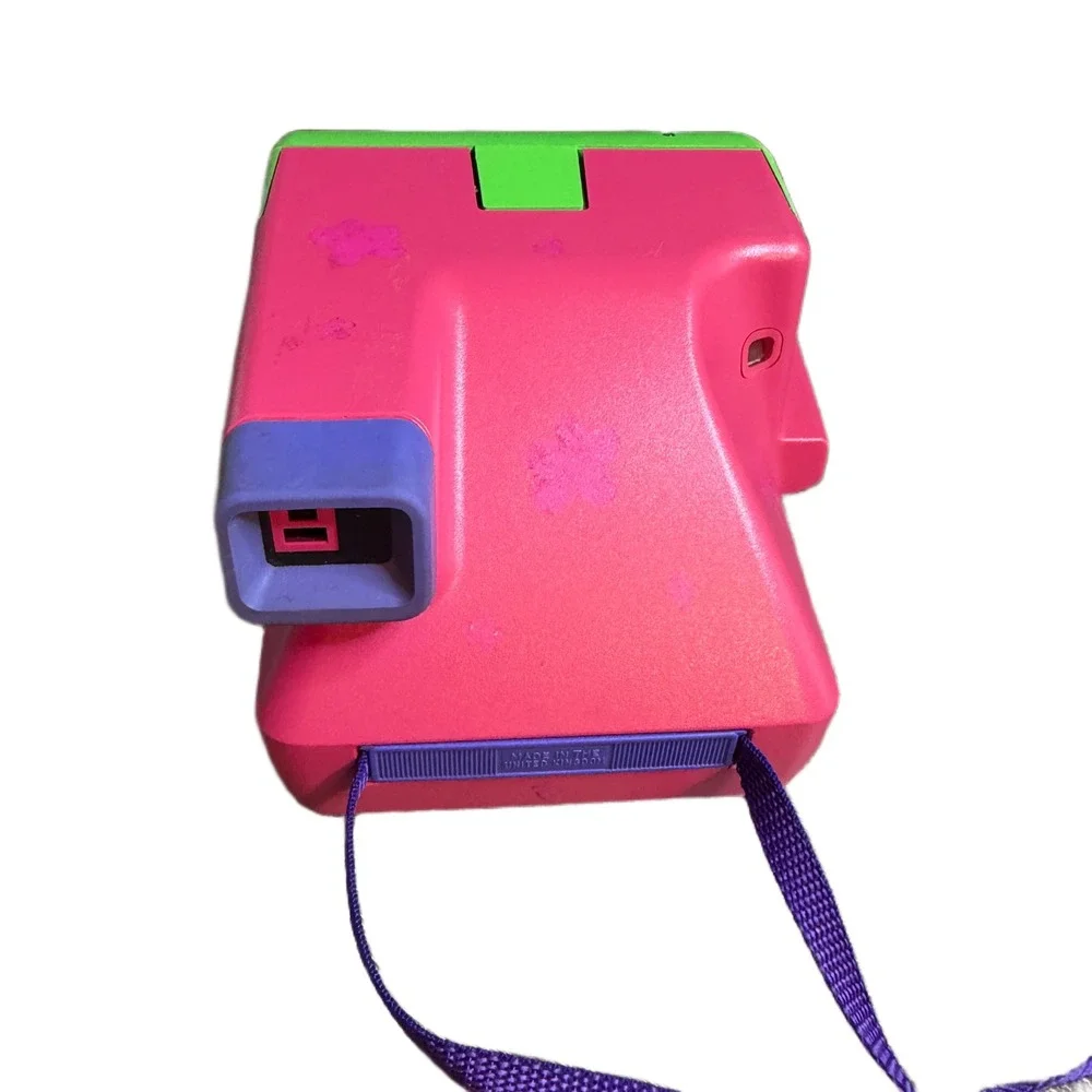 Polaroid Barbie 600 Instant Film Camera Pink Green Vtg 1999 Retro UNTESTED AS IS